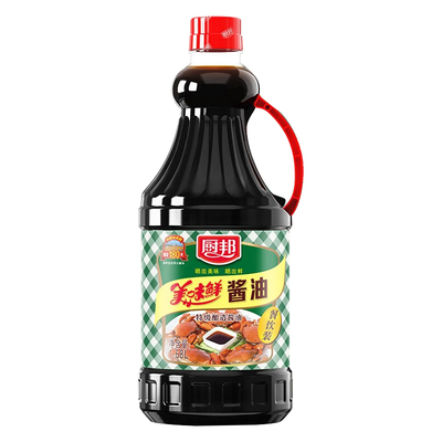 厨邦美味鲜酱油1.68L特级酿造生抽家用厨房炒菜增味提鲜大瓶调味