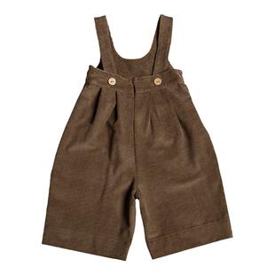 2026春秋灯芯绒背带裤红色学院风女童保暖条绒连体裤子宝宝休闲裤