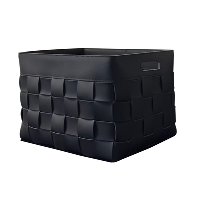 Mspiritbv皮革编织设计师收纳筐