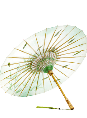 毕六福油纸伞纯手工植物标本古风