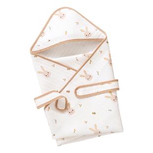 婴儿抱被春秋冬季包单初生纯棉襁褓包巾裹布产房用品新生宝宝包被