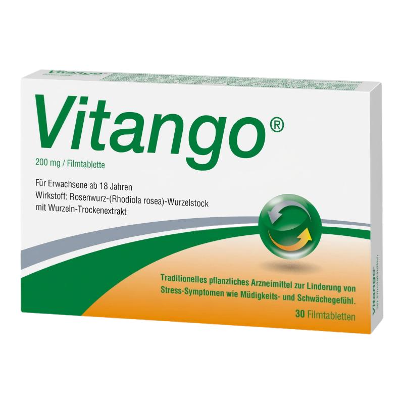 Vitango红景天根茎和根干提取物30片精力恢复紧张官方正品
