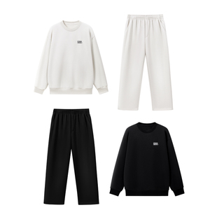 影视飓风卫衣卫裤长袖套装STORMCREW圆领休闲居家保暖冬季男女款