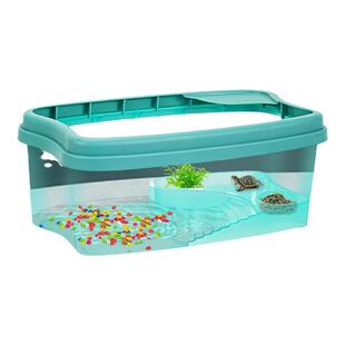 乌龟缸饲养缸专用鱼缸巴西龟草龟养龟箱大型别墅客厅家用房子生态