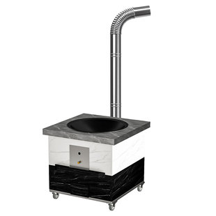 有甜黑钛工艺不锈钢柴火灶家用烧木柴农村移动柴火炉灶台无烟灶台