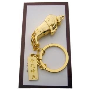 生肖金牛钥匙扣实心合金不掉色随身挂饰显个性牛气冲天