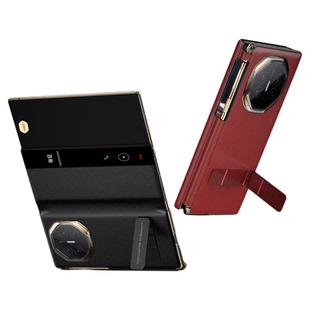 【官方正品】Karenburton适用华为xts手机壳真皮新款MateXTs非凡大师全包防摔外壳xt三折叠屏磁吸翻盖保护套