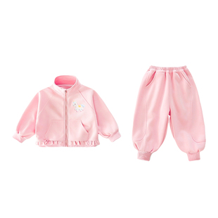 女童春装套装2026新款巨好看女宝宝漂亮的衣服春季洋气时髦儿童装