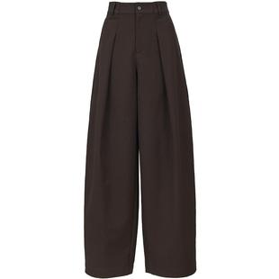 Vero Moda休闲裤女2026春季新款腰部褶裥后袋百搭阔腿裤3261PL021