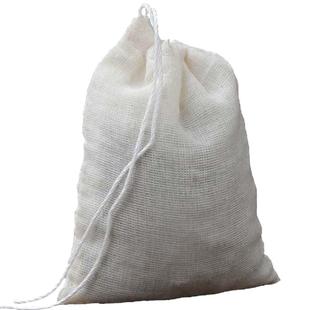 10片10*15CM纯棉纱布袋过滤煎药袋药渣煲汤袋卤料调料包泡茶袋子