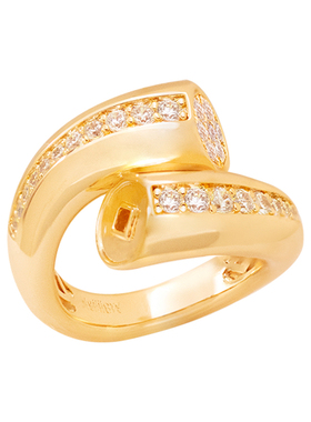 Meililove莓拉福柿加马踏金戒指