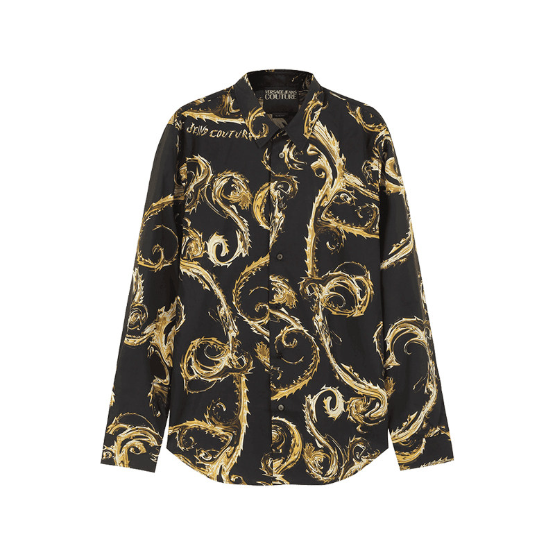 【自营】VJC范思哲 男士棉质休闲长袖衬衫 77GAL2S0 NS510印花