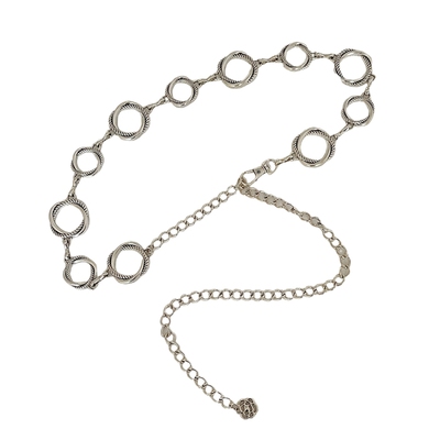 时尚银色腰链女辣妹风