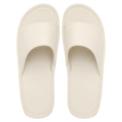 美容院拖鞋高级感皮拖鞋定制LOGO