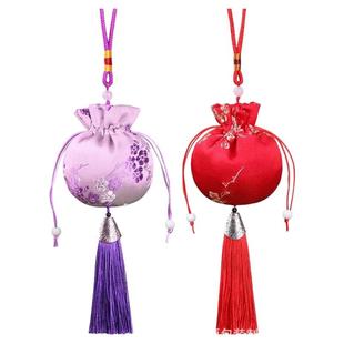 梅花古风香囊端午节香包荷包中国风艾草随身空袋子diy材料包成品