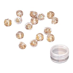 硅胶耳堵后塞防掉镀18k金耳钉配件耳钉塞细针耳帽耳塞固定耳环扣