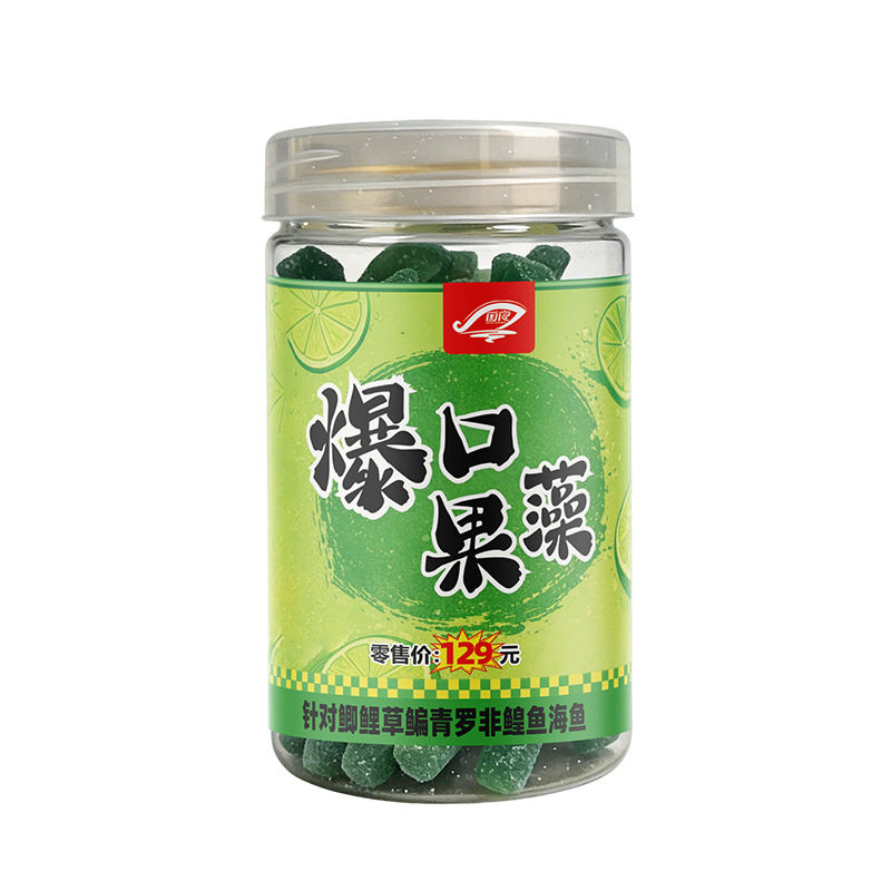 正品爆口果藻绿色长条软饵挂钩即钓颗粒饵鲫鲤草鳊鱼饵料黑坑野钓