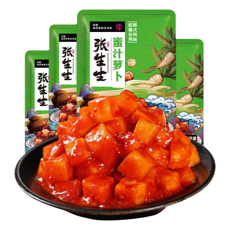 韩国风味萝卜块酸辣下饭菜