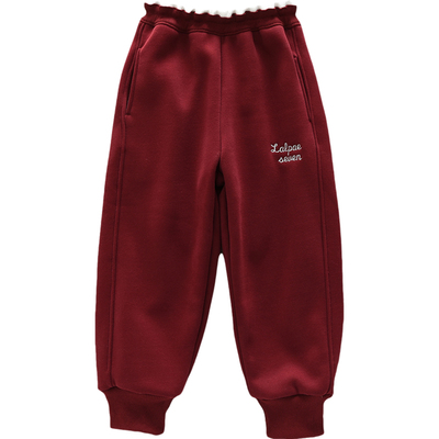 男女童加绒加厚双层裤子