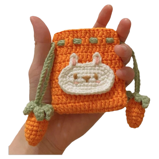 rlk蛋兜材料包耳机保护套手工钩针diy毛线编织小孩立夏端午节蛋袋