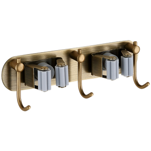 卫生间阳台拖把拖布挂架扫把夹强力拖把挂钩收纳仿古免打孔拖把架