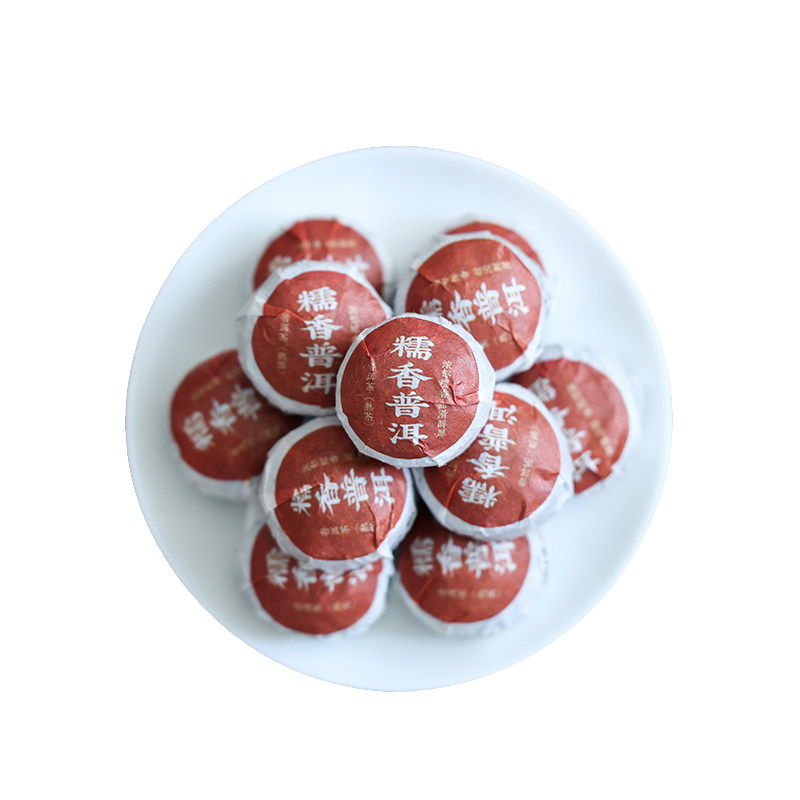 云南茶叶糯米香普洱茶熟茶迷你小沱茶散茶特浓香型茶包茶叶自己喝