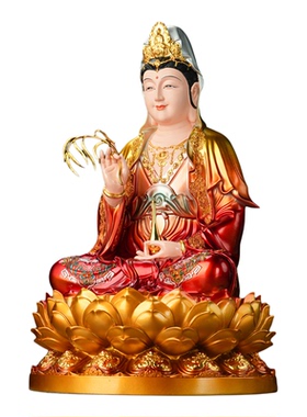 南海观音地藏王菩萨弥勒笑佛释迦牟尼娑婆四圣家用室内供奉佛像