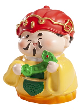 【财神小神仙】汽车车载装饰摆件办公室工位桌面书房店面供台公仔