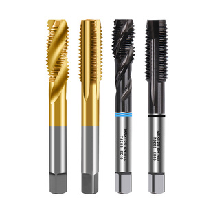 克利夫兰机用镀钛螺旋丝攻丝锥先端丝攻不锈钢丝攻M3M4M5M6M8M10