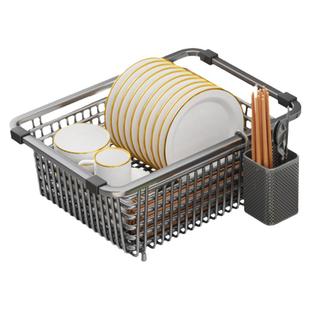 洗菜盆滤水篮水槽盆中盆沥水篮碗碟过滤网篮不锈钢厨房水池沥水架