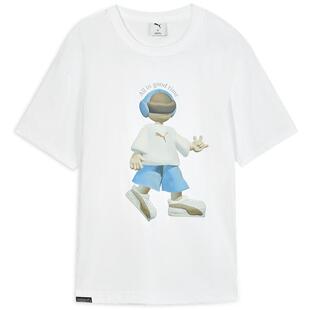 凉感美式复古印花短袖T恤男PUMA彪马官方新款春秋运动上衣 634792