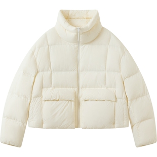 播商场同款宽松短款龟背羽绒服女秋冬新款保暖面包服BDS4RD3585