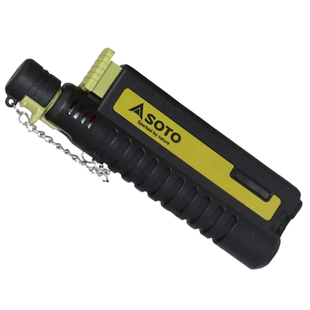 日本进口SOTO点火器户外露营便携充气打火机防风军绿色小巧伸缩款