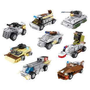 新款6630闪电追击车重型坦克火力炮组装模型男孩拼装积木拼插玩具