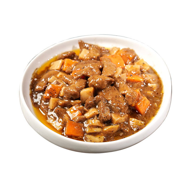 粮农星厨黑椒牛柳料理包180g外卖商家用速食盖浇饭快餐预制菜冷冻