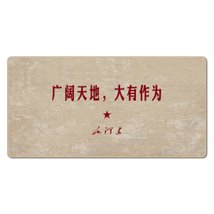 丢掉幻想励志橡胶超大鼠标垫复古爱国文字定制创意怀旧办公键盘垫
