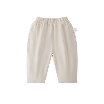jellybaby纯棉儿童裤子宝宝春季休闲裤男童宽松直筒春装女童长裤
