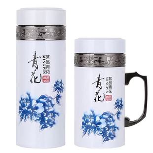 不锈钢保温陶瓷紫砂内胆保健磁性水杯磁化办公杯负极防结石养生杯