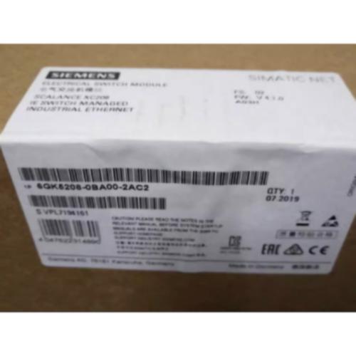 议价6GK52080BA002AC2西门子可管理层面2IE交换机6GK52O8-0BA00-2