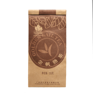 金帆茶叶官方普洱茶熟茶散茶袋装茶特级醇香云南勐海陈香老茶250g