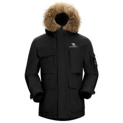 骆驼羽绒服女中长款派克服外套