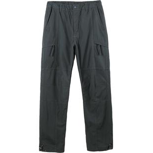 冬季加绒工装裤男宽松加厚潮牌大码直筒多口袋保暖户外运动休闲裤