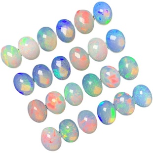 16新货特价天然蛋白石满火彩欧泊裸石戒面加工镶嵌戒指耳钉手链礼