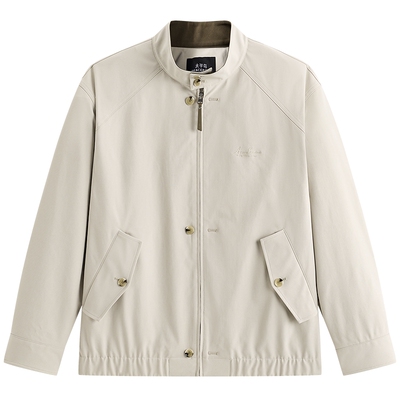 太平鸟男装哈灵顿夹克宽松通勤行政外套2026春季新款刺绣休闲茄克