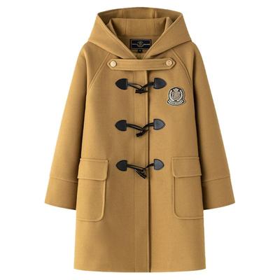 东京岁时记JK牛角扣夹棉毛呢外套