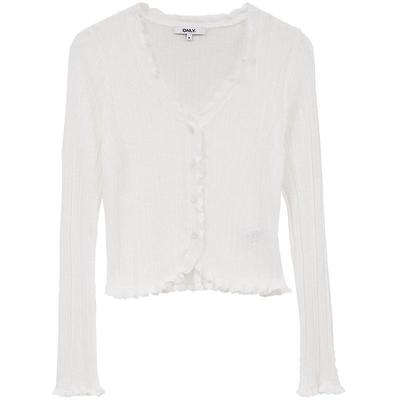 ONLY正肩V领长袖开衫针织衫