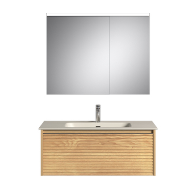 R&T原木风星曜一体盆浴室柜
