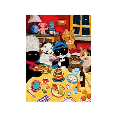 3djp牛牛斯顿平面塑料拼图装饰画