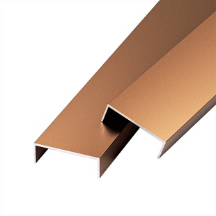 U型装饰线条铝合金u型曹背景墙嵌入式金属钛金条吊顶黑钛金收边条