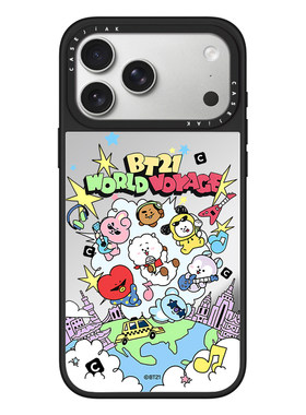 CASEJiAK韩国男团BT21WORLD VOYAGE适用于iPhone17 Pro Max手机壳苹果16/15Pro Max磁吸12 13 14plus保护壳套